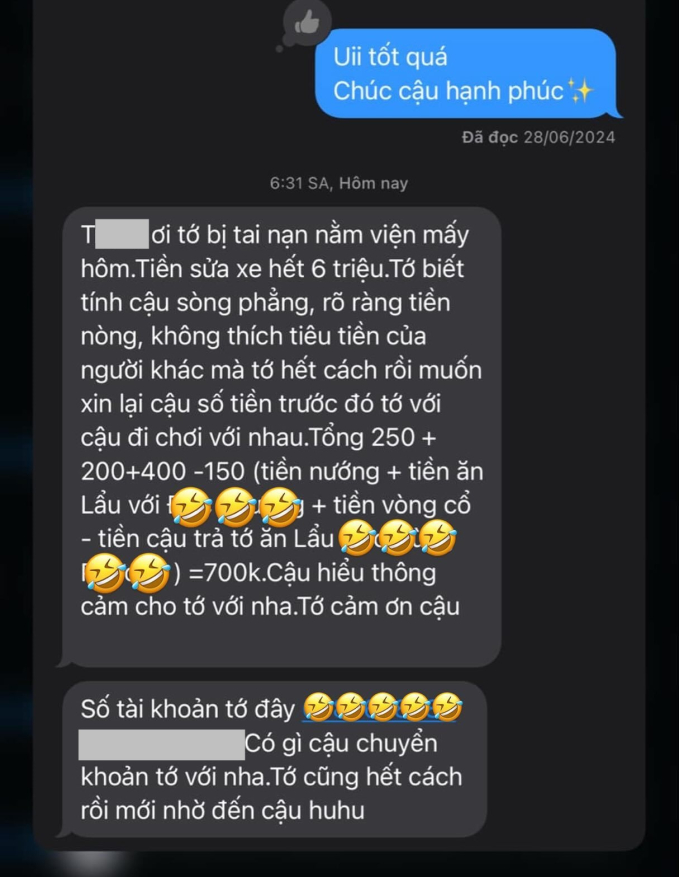 Sốc vụ thanh niên "truy lùng” cô gái đòi lại 700k sau 3 lần đi date, cay cú nói: "Miếng ăn là miếng nhục"- Ảnh 1.