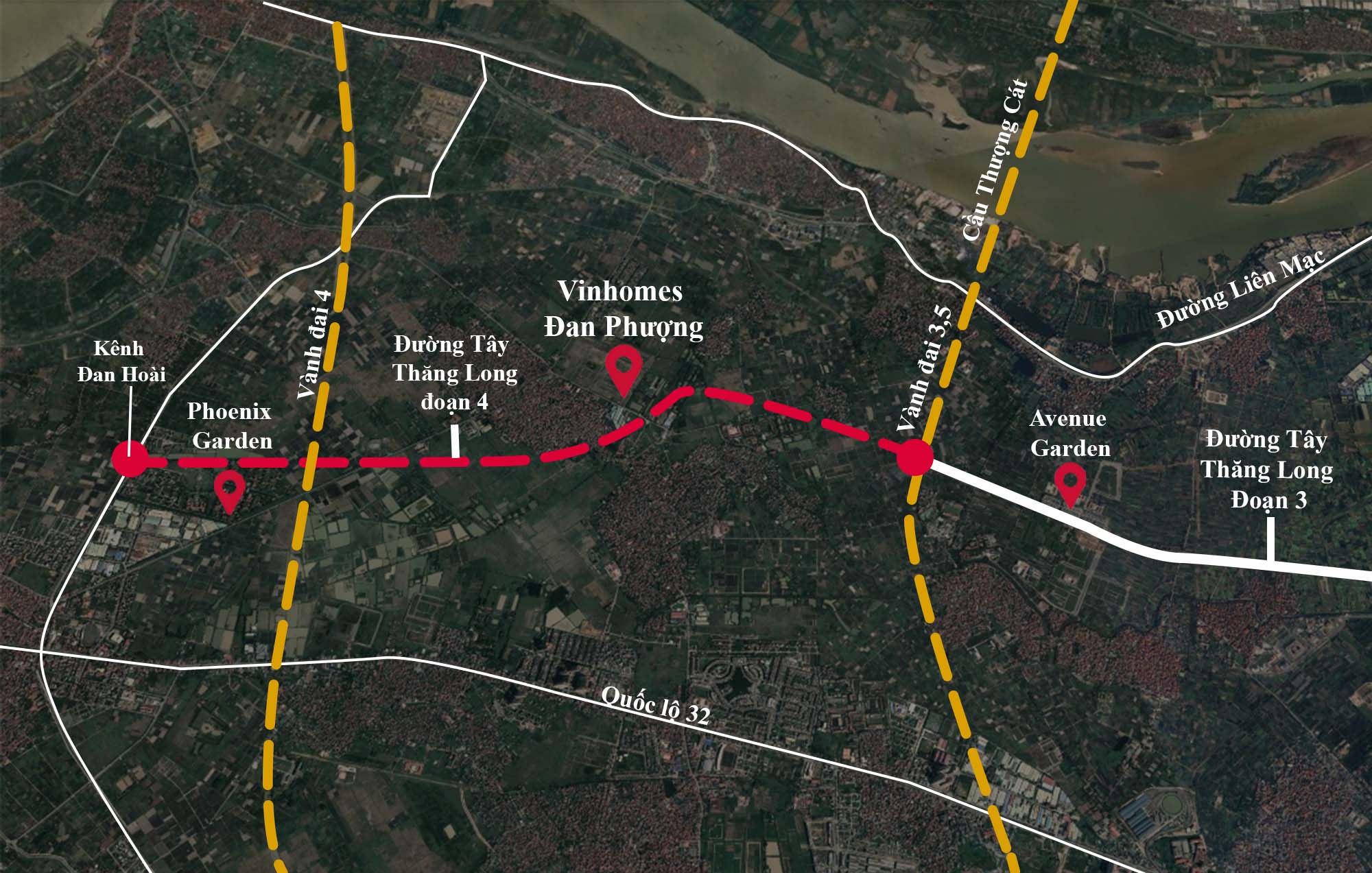 Đoạn đường gần 6km giao cắt với 2 đường vành đai lớn nhất phía Tây Hà Nội, bất động sản đang dần sôi động- Ảnh 1.