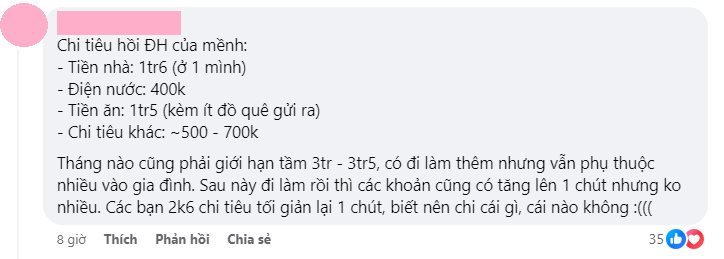 Tranh cãi kịch liệt: Sinh viên lên thành phố học cần hơn 13,5 triệu đồng/tháng cho chi phí sinh hoạt, dân mạng nhận xét tiêu hoang thế này thì bố mẹ ở quê bán đất cũng không nuôi nổi- Ảnh 6.