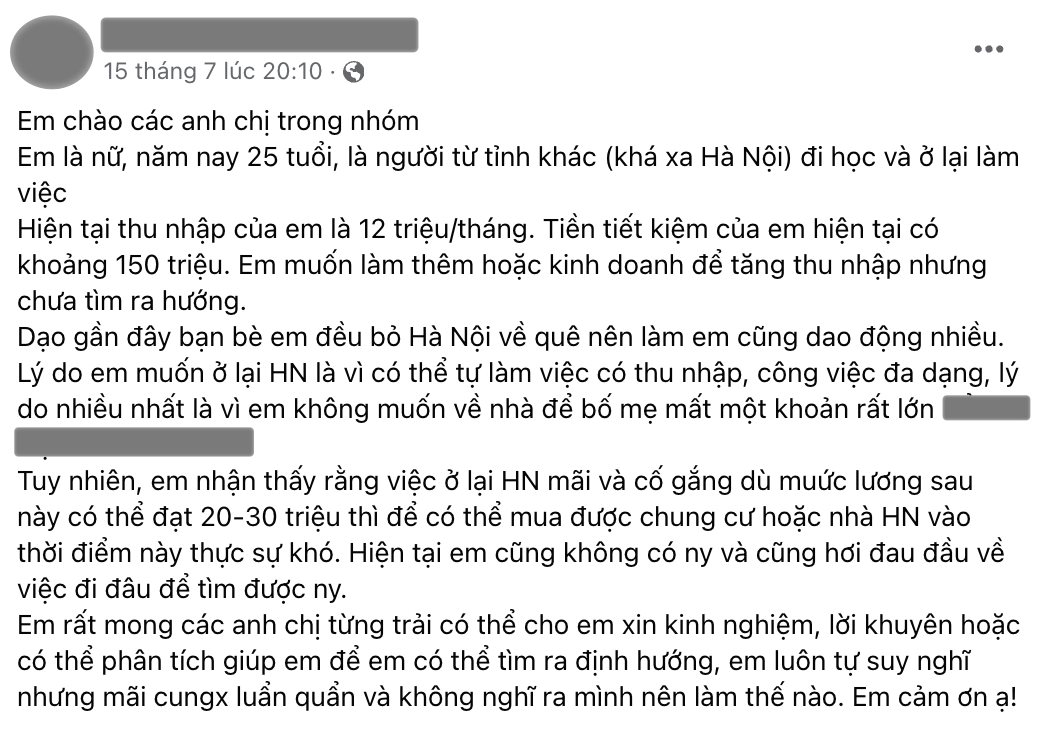 Nỗi lòng người 25 tuổi: Đi làm nhiều năm lương chỉ 12 triệu, ước mơ mua nhà xa vời nhưng chỉ muốn bám trụ ở thành phố đắt đỏ- Ảnh 2.