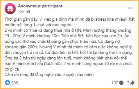 30 tuổi nợ 200 triệu, không 1 đồng tiết kiệm nhưng vợ vẫn thản nhiên tiêu hết sạch tiền: Anh chồng bất lực đến mức phải lên mạng “cầu cứu”- Ảnh 2.