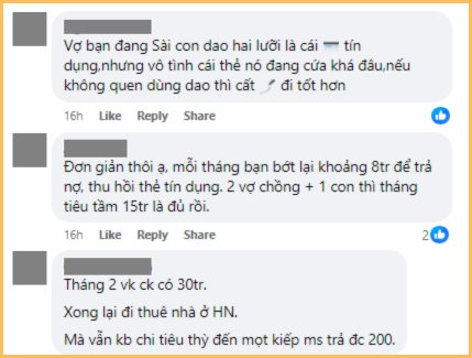 30 tuổi nợ 200 triệu, không 1 đồng tiết kiệm nhưng vợ vẫn thản nhiên tiêu hết sạch tiền: Anh chồng bất lực đến mức phải lên mạng “cầu cứu”- Ảnh 6.