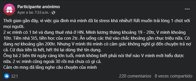 Thu nhập 30 triệu nhưng nợ 200 triệu, người chồng "cầu cứu" dân tình vì vợ cứ đưa bao nhiêu là tiêu sạch bấy nhiêu- Ảnh 1.