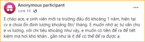 Bảng chi tiêu của sinh viên mới ra trường khiến ai xem cũng phải trầm trồ: Một ngày chỉ ăn 60k nhưng lại có thể góp công lo việc nhà và tự mua được xe máy- Ảnh 1.