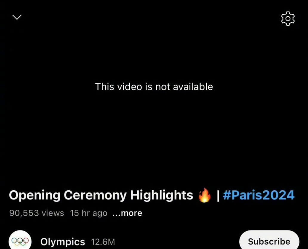 Khủng hoảng Olympic Paris: Video Lễ khai mạc trên kênh YouTube đã bị xoá, nhà tài trợ bắt đầu xin rút!- Ảnh 1.