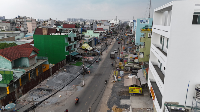 Dự án mở rộng đường Tân Kỳ Tân Quý sắp hoàn thành