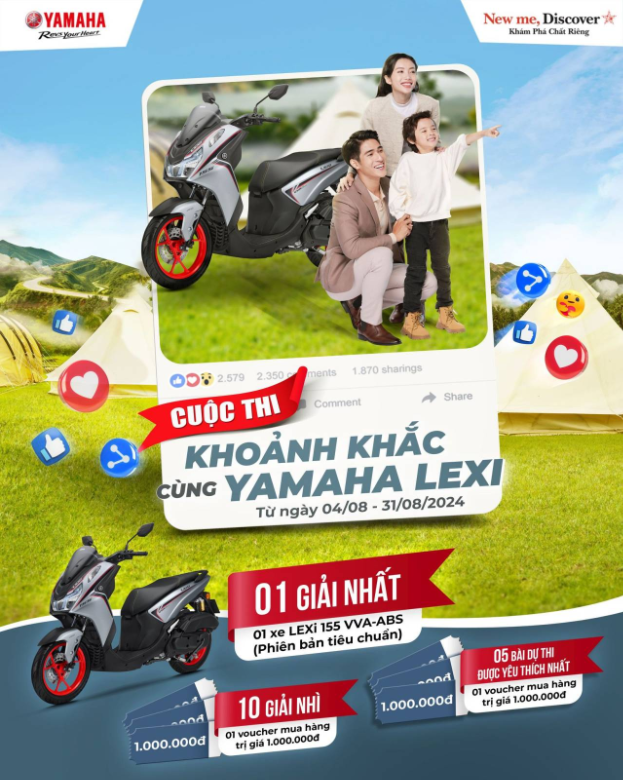 Trải nghiệm Yamaha LEXi - Phượt cùng gia đình, rinh ngay quà khủng- Ảnh 2.