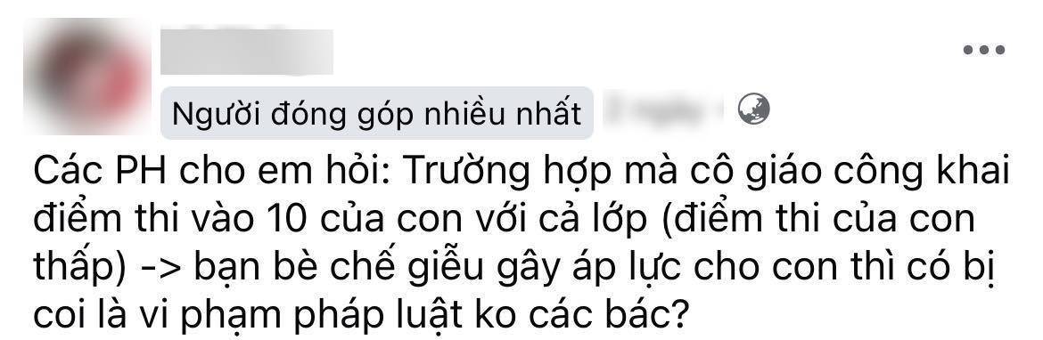 Nhờ cô giáo tra điểm thi lớp 10 giúp, mẹ Hà Nội bức xúc vì cô thiếu tế nhị: Đọc xong không biết bênh ai- Ảnh 1.