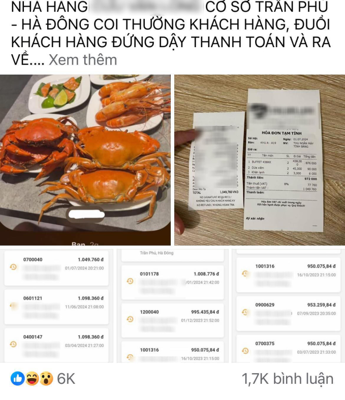 Liên hoàn phốt tại nhà hàng buffet nổi tiếng tại Hà Nội: Vừa bị tố đuổi khách phải xin lỗi, lại có khách đi cấp cứu sau khi ăn- Ảnh 6.