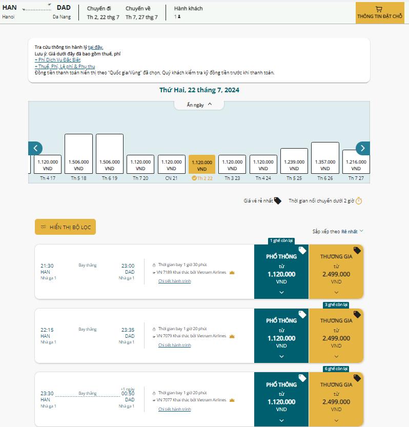 Vietnam Airlines tung giá vé hấp dẫn cho các chuyến bay sáng sớm, tối muộn- Ảnh 5.