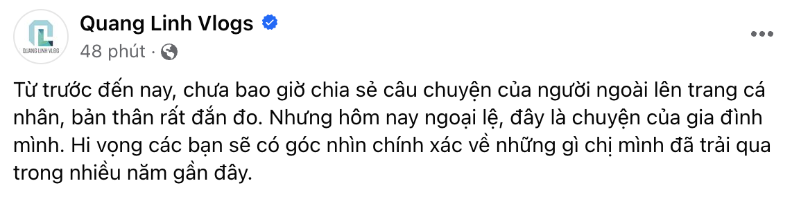 Quang Linh Vlogs gọi Hằng Du Mục hai tiếng "gia đình" giữa sóng gió- Ảnh 1.