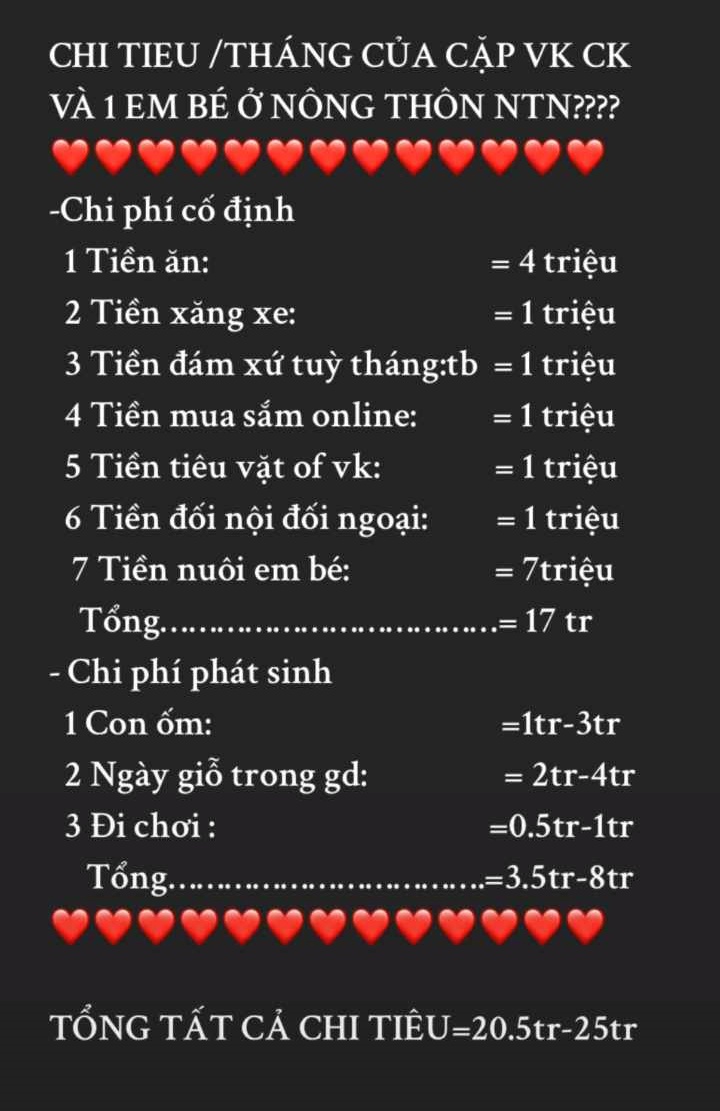 Mẹ ở quê chi tiêu cho gia đình có 1 con nhỏ hết 25 triệu/tháng, dân tình nhìn vào cứ thắc mắc "Sao nhiều vậy?"- Ảnh 1.