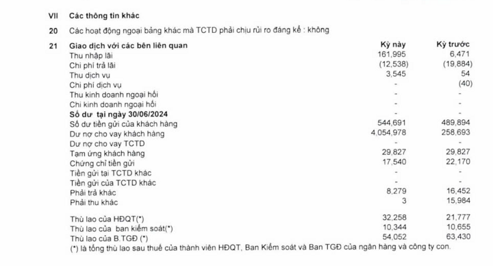 Dàn lãnh đạo Sacombank nhận lương thưởng gần 100 tỷ đồng trong 6 tháng- Ảnh 2.