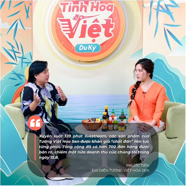 Livestream bán ra hàng trăm ký nông sản tại Shopee Tinh Hoa Việt Du Ký- Ảnh 1. Livestream bán ra hàng trăm ký nông sản tại Shopee Tinh Hoa Việt Du Ký- Ảnh 1.