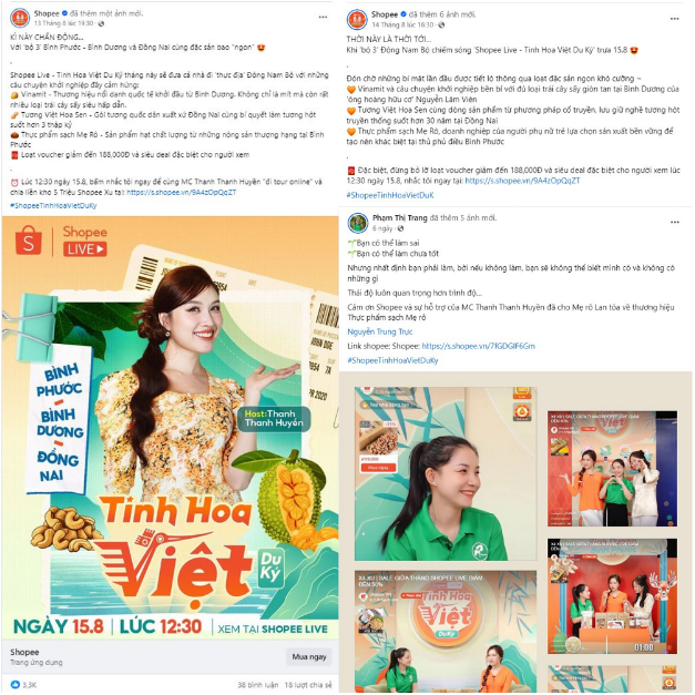 Livestream bán ra hàng trăm ký nông sản tại Shopee Tinh Hoa Việt Du Ký- Ảnh 3. Livestream bán ra hàng trăm ký nông sản tại Shopee Tinh Hoa Việt Du Ký- Ảnh 3.