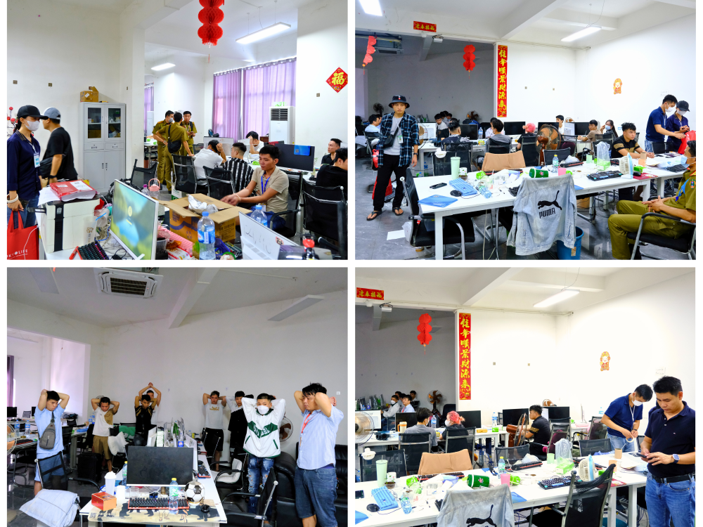 Đột kích 'sào huyệt' bắt nhóm lừa đảo quốc tế tại Tam Giác Vàng- Ảnh 4. Đột kích 'sào huyệt' bắt nhóm lừa đảo quốc tế tại Tam Giác Vàng- Ảnh 4.