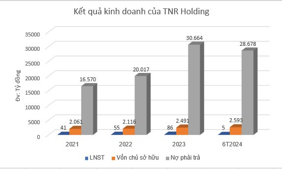 TNR Holding giảm mạnh lợi nhuận 6 tháng đầu năm 2024, đang có 95 lô trái phiếu lưu hành, nợ phải trả hơn 28.000 tỷ đồng- Ảnh 2.