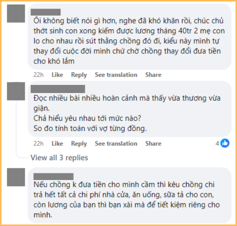 Chồng lương 60 triệu nhưng không chịu góp tiền ăn, chỉ cho vợ 2-3 triệu tiêu vặt, CĐM nghe mà bất bình: “Lấy phải cục nợ mất rồi”- Ảnh 5.