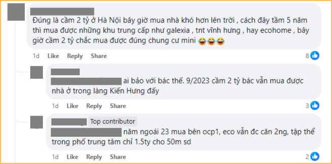 “Không biết từ bao giờ, sở hữu 2 tỷ tiền mặt ở Hà Nội lại bị coi là nghèo đói”?!- Ảnh 6. “Không biết từ bao giờ, sở hữu 2 tỷ tiền mặt ở Hà Nội lại bị coi là nghèo đói”?!- Ảnh 6.