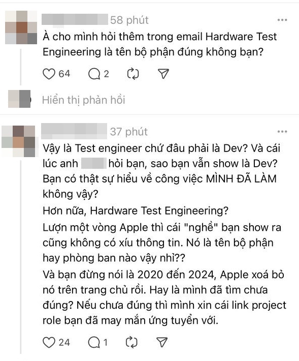 Vụ cô gái Việt khoe làm cho Apple, thu nhập 500 triệu bị "check VAR" liên tục: Chính chủ phản dame nhưng vẫn lộ loạt chi tiết mâu thuẫn?- Ảnh 5. Vụ cô gái Việt khoe làm cho Apple, thu nhập 500 triệu bị "check VAR" liên tục: Chính chủ phản dame nhưng vẫn lộ loạt chi tiết mâu thuẫn?- Ảnh 5.