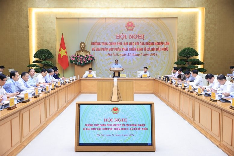 Thủ tướng chủ trì cuộc họp với loạt doanh nghiệp tư nhân lớn VinGroup, Hòa Phát, Masan, Thaco, SunGroup… về giải pháp góp phần phát triển kinh tế, xã hội đất nước- Ảnh 2.