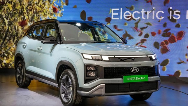 Cận cảnh Hyundai Creta bản thuần điện- Ảnh 6.
