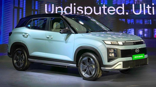 Cận cảnh Hyundai Creta bản thuần điện- Ảnh 1.