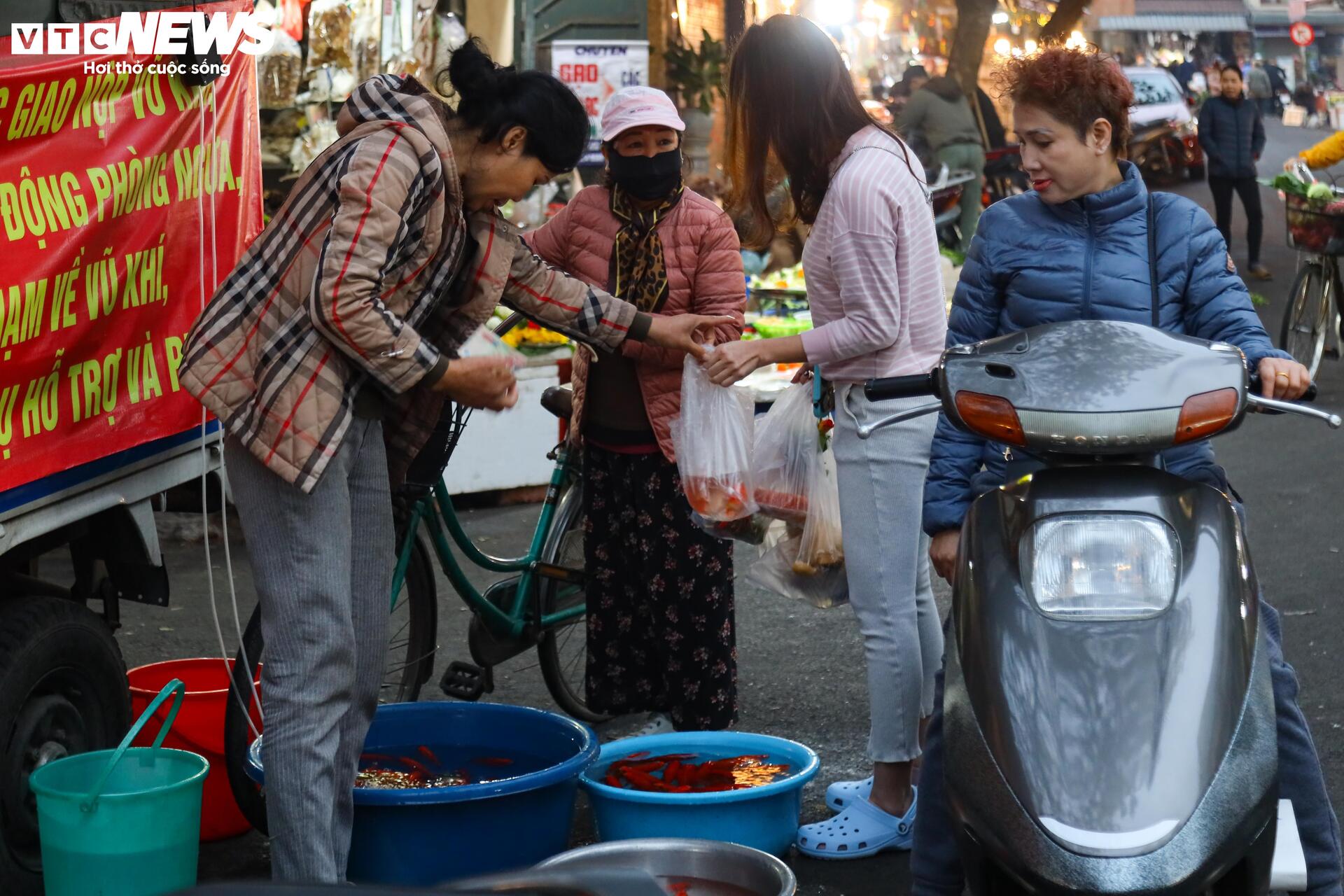 Tiểu thương đánh ô tô ship gà từ mờ sáng, phục vụ khách cúng ông Công, ông Táo- Ảnh 13.