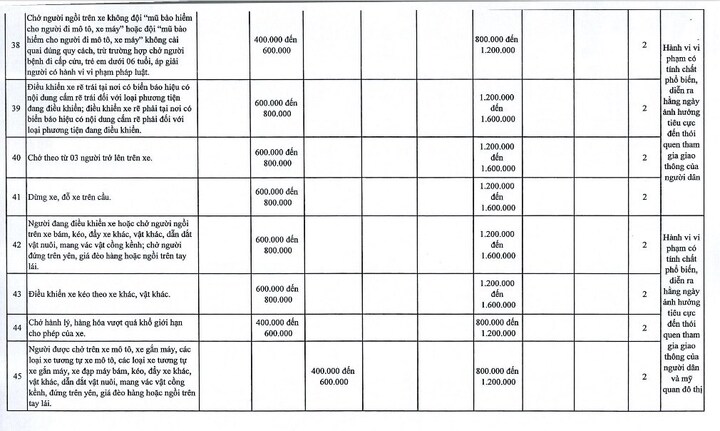 Hà Nội đề xuất tăng 1,5-2 lần mức phạt Nghị định 168 với 107 lỗi- Ảnh 6.