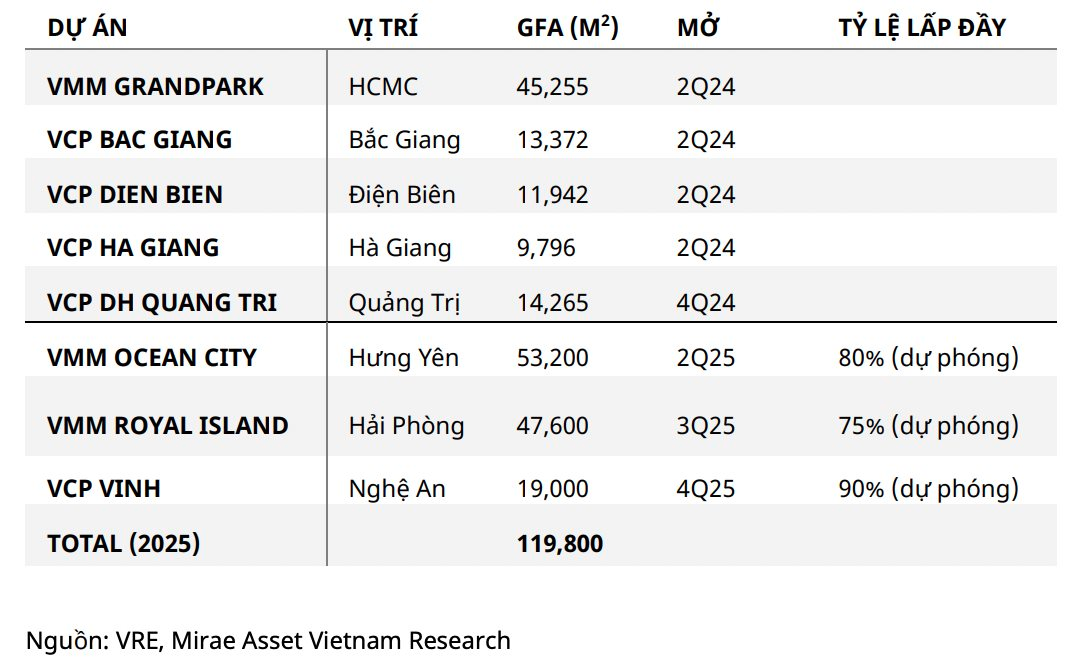 Đối mặt 'sự đe dọa' từ AEON, Vincom Retail tung thêm 3 TTTM trong năm 2025, tăng 120.000 m2 sàn cho thuê- Ảnh 2.