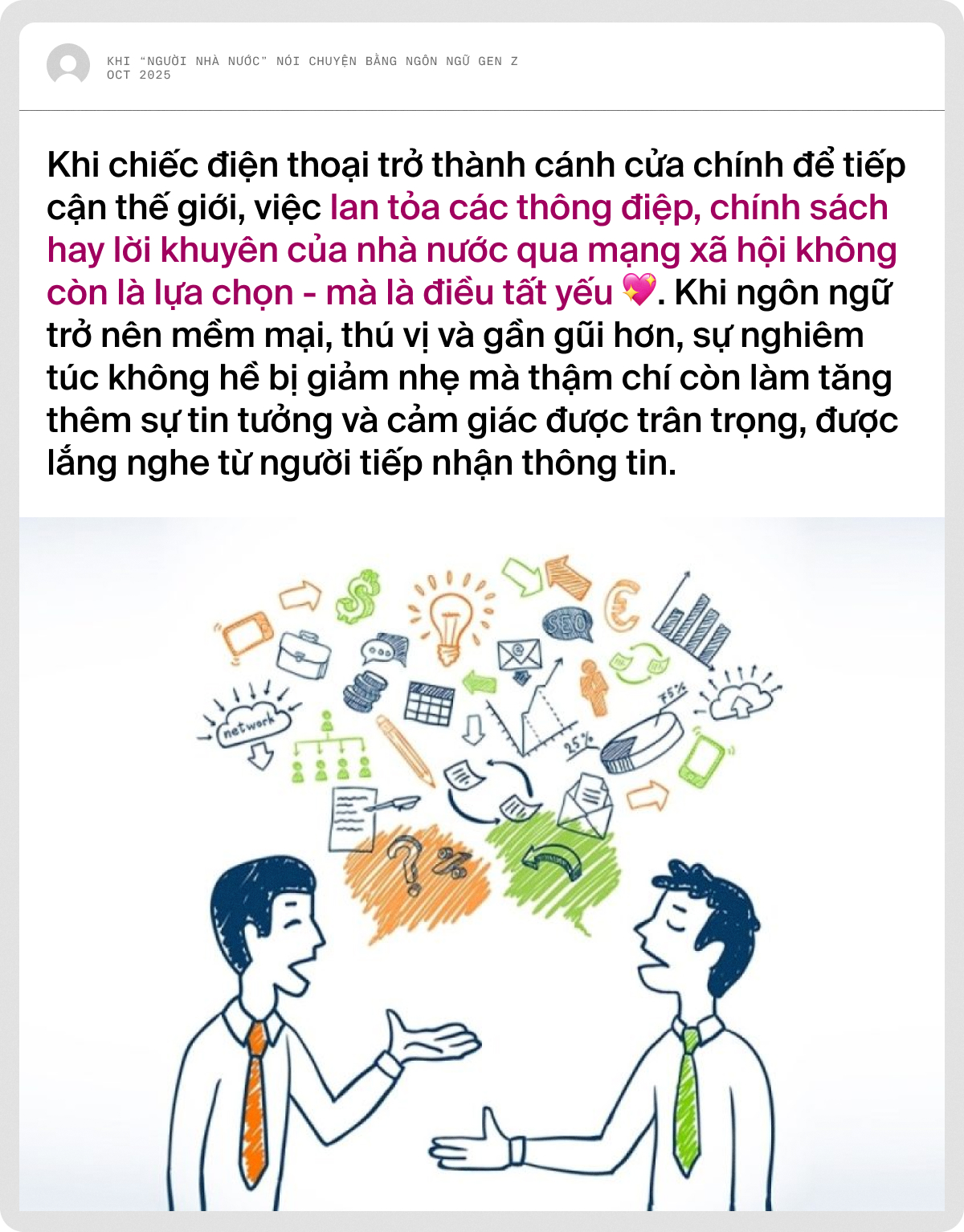 Khi “người nhà nước” nói chuyện bằng ngôn ngữ Gen Z - Ảnh 2. Khi “người nhà nước” nói chuyện bằng ngôn ngữ Gen Z - Ảnh 2.