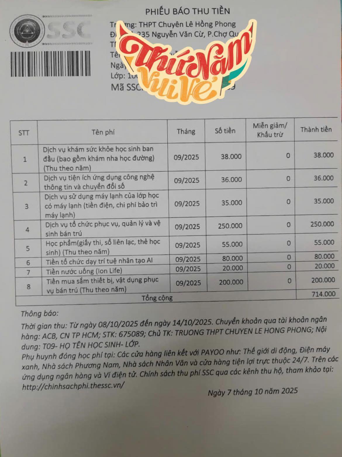 Một trường cấp 3 đình đám ngay trung tâm TP.HCM, chất lượng "đỉnh của chóp": Tiền học 1 tháng chưa tới 500 nghìn đồng! - Ảnh 2.