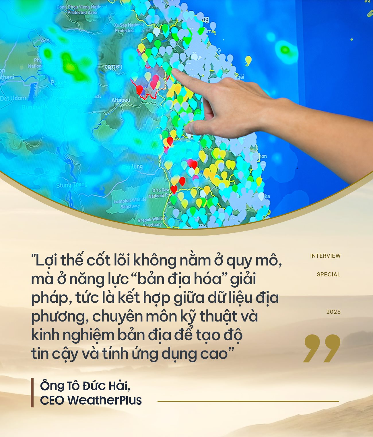 Nền kinh tế thiệt hại hàng chục nghìn tỷ mỗi năm vì bão lũ, một DN Việt dùng dữ liệu và công nghệ "bắt mạch ông trời"- Ảnh 11.