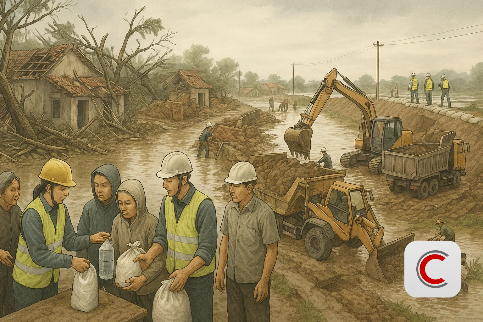 Hỗ trợ 2.524 tỷ đồng cho 15 địa phương khắc phục hậu quả bão số 10 và các đợt thiên tai khác từ đầu năm 2025 - Ảnh 1.