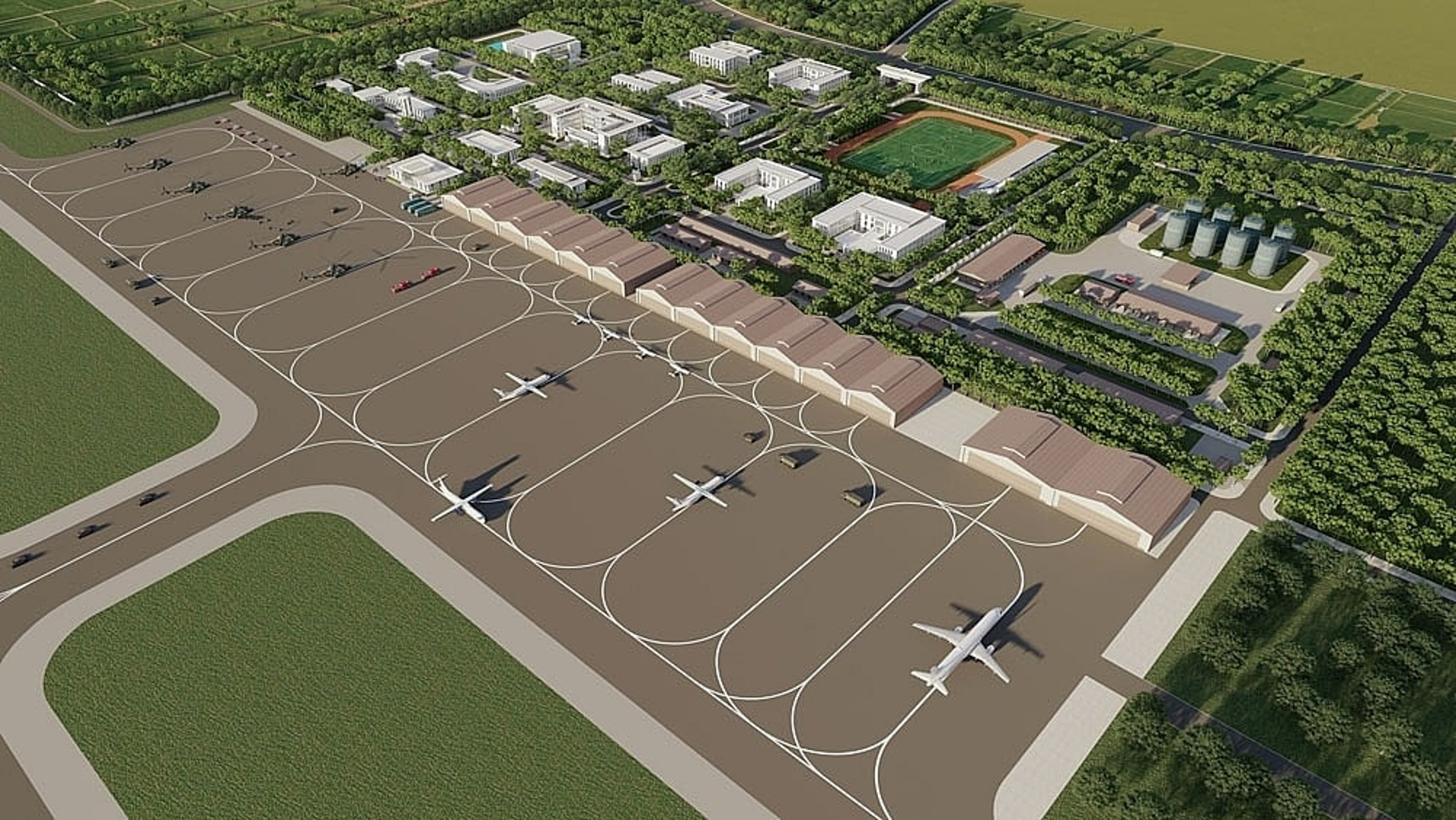 Toàn cảnh công trường xây dựng sân bay lớn nhất miền Bắc - Ảnh 13.