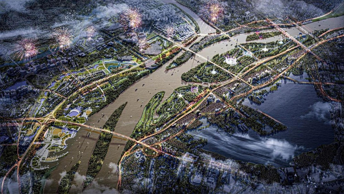 Hà Nội “kích hoạt” siêu đại lộ cảnh quan sông Hồng 300.000 tỷ đồng, quy tụ nhiều “ông lớn” Đèo Cả - Văn Phú Invest, MIK Group, VPBank mục tiêu tạo nên kỳ tích   - Ảnh 1.
