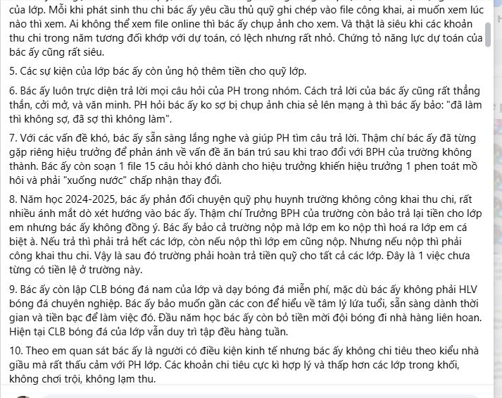 Khoe Trưởng Ban phụ huynh lớp con mình siêu đỉnh, là "hình mẫu" đáng học hỏi, một phụ huynh nhận được bình luận cực thấm! - Ảnh 2. Khoe Trưởng Ban phụ huynh lớp con mình siêu đỉnh, là "hình mẫu" đáng học hỏi, một phụ huynh nhận được bình luận cực thấm! - Ảnh 2.