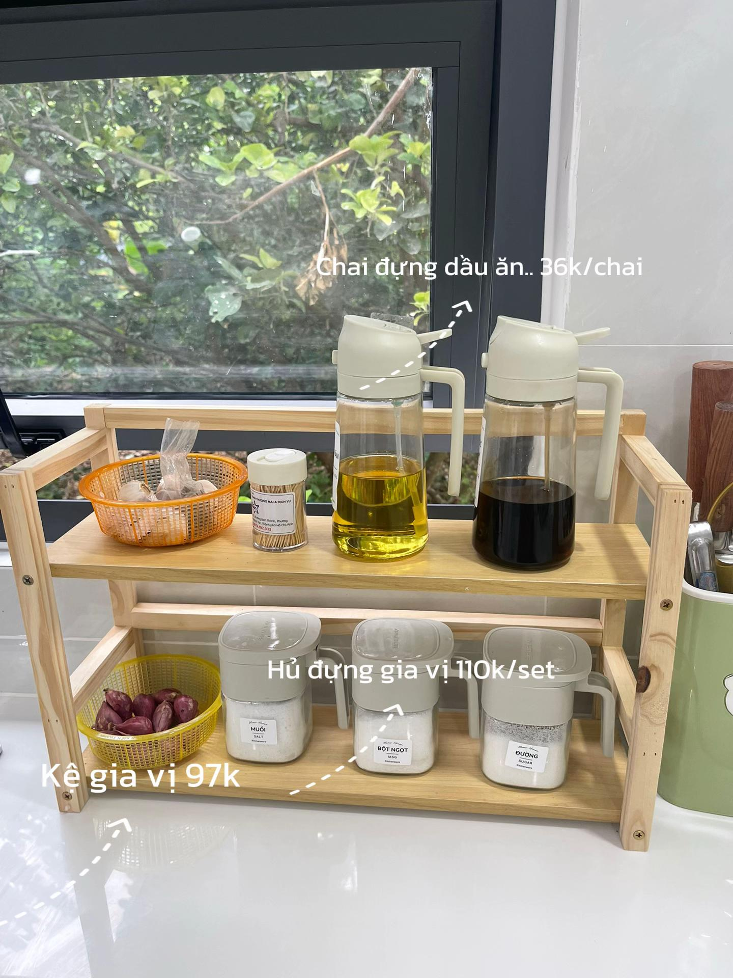 Căn bếp “hệ nghèo” nhưng sang không tưởng: Toàn đồ vài chục nghìn mà sạch như khách sạn- Ảnh 5.