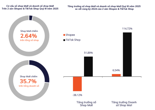 TikTok tăng trưởng ở phân khúc shop Mall, Lazada ghi nhận giá trị đơn hàng trung bình cao nhất - Ảnh 2.