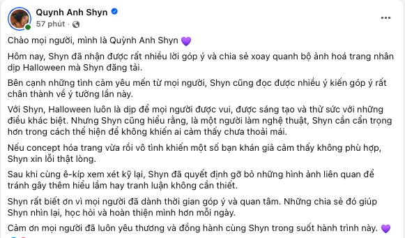 Vinamilk có phản hồi chính thức về việc Quỳnh Anh Shyn  hoá trang Halloween sử dụng hình ảnh nhân vật Ông Thọ - Ảnh 6.