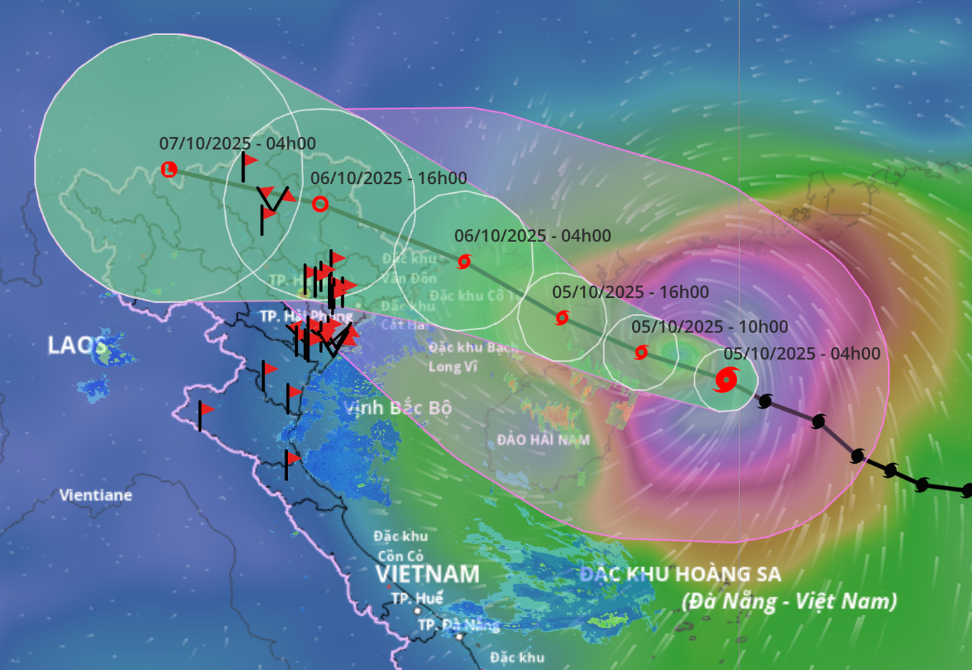 Bão vào vịnh Bắc Bộ tối nay, cảnh báo dông lốc sớm- Ảnh 1.