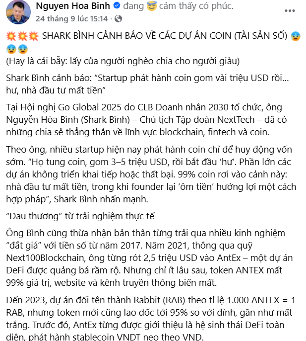 Lùm xùm dự án tiền số AntEx của Shark Bình: Ai là nạn nhân thực sự? - Ảnh 2.