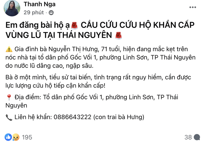 Những tiếng kêu cứu khẩn cấp khi Thái Nguyên bị ngập lụt nặng- Ảnh 4. Những tiếng kêu cứu khẩn cấp khi Thái Nguyên bị ngập lụt nặng- Ảnh 4.