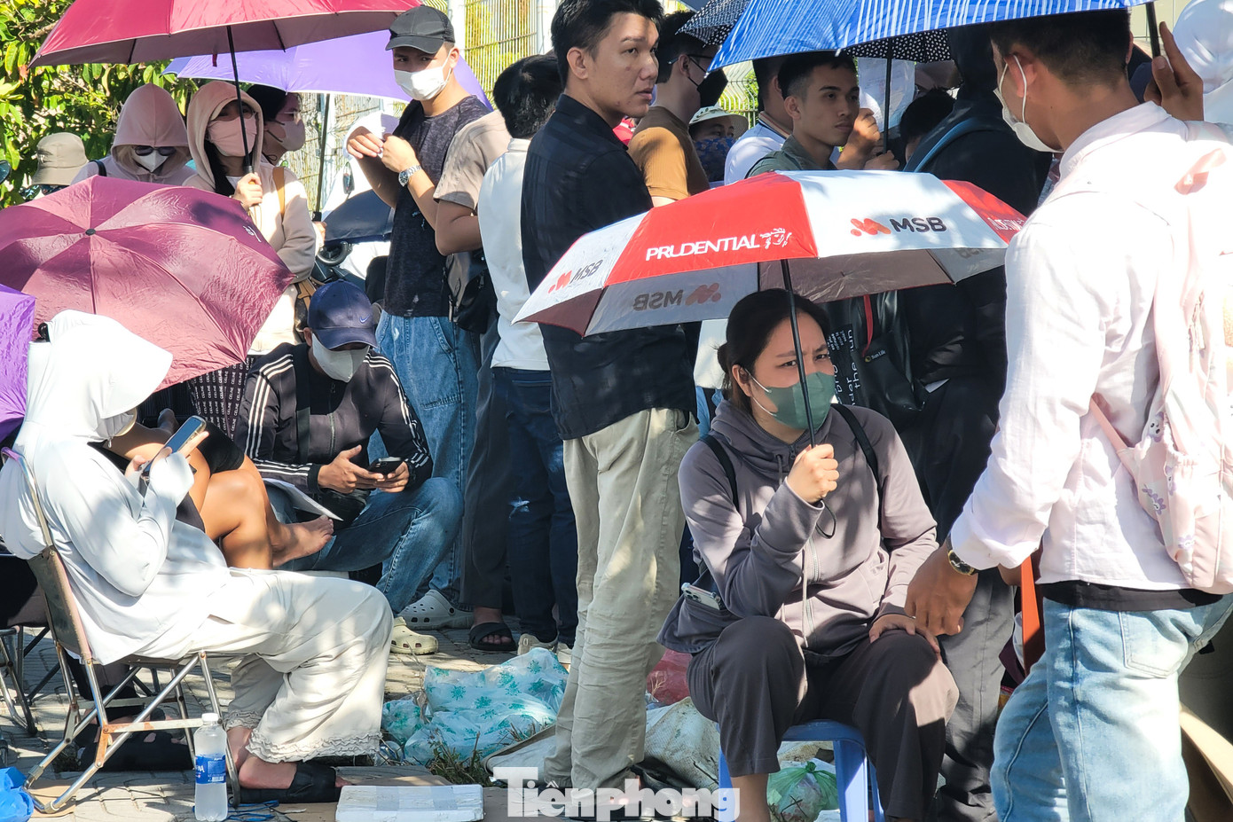 Cảnh dòng người đội nắng xếp hàng mua 300 căn hộ nhà ở xã hội