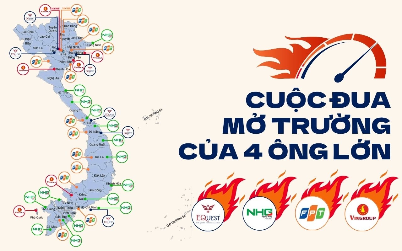 Cuộc đua nghìn tỷ vào giáo dục của 4 “ông lớn”: Người mở hệ thống từ Bắc vào Nam, riêng tỷ phú Phạm Nhật Vượng mang trường ra Đảo Ngọc nhưng khẳng định làm “không lợi nhuận”- Ảnh 1.