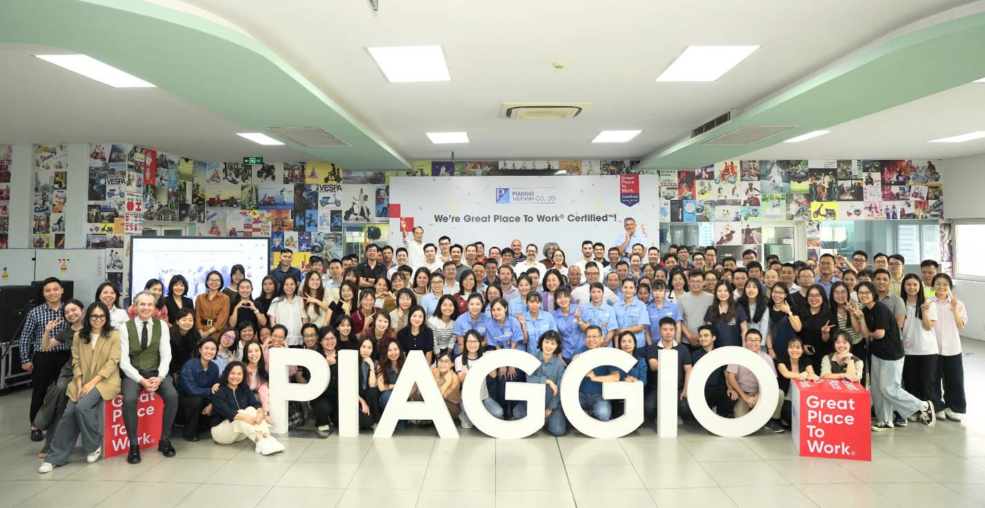 Piaggio Việt Nam được chứng nhận "Great Place To Work 2025"- Ảnh 1.