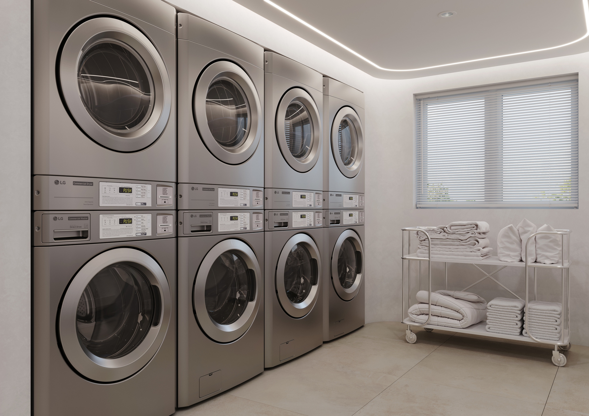 LG mở rộng sang lĩnh vực thiết bị thương mại: Ra mắt bộ đôi giặt - sấy công nghiệp thông minh- Ảnh 1. LG mở rộng sang lĩnh vực thiết bị thương mại: Ra mắt bộ đôi giặt - sấy công nghiệp thông minh- Ảnh 1.