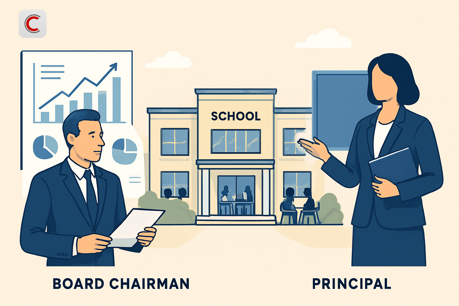 Hiệu trưởng và Chủ tịch Hội đồng trường khác nhau thế nào: Ai thực sự "nắm quyền" trong trường tư? - Ảnh 1.