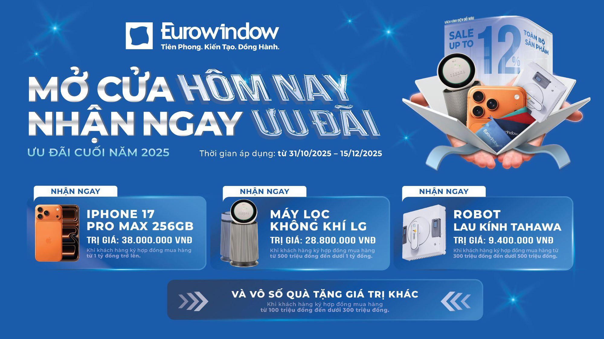Eurowindow tung khuyến mãi lớn dịp cuối năm 2025 - Ảnh 1. Eurowindow tung khuyến mãi lớn dịp cuối năm 2025 - Ảnh 1.