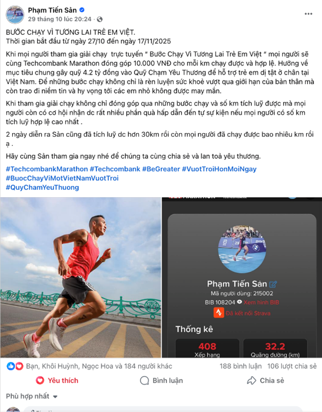 Lan tỏa “Bước chạy vì một Việt Nam vượt trội”, hàng chục ngàn người cùng Techcombank trao cơ hội bước đi cho trẻ em Việt - Ảnh 5.